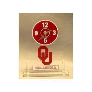  Oklahoma Sooners College Desk Clock