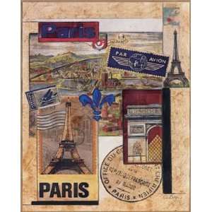  Paris Collage, Fine Art Canvas Transfer by Susan Osborne 