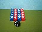 Combat Dice   Red and Blue   Heroscape  