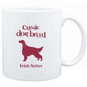 Mug White  Classic Dog Breed Irish Setter  Dogs  Sports 