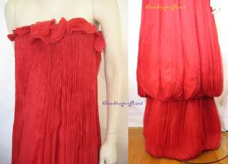 Runway Extraordinary VALENTINO Silk PETALS GOWN Dress  