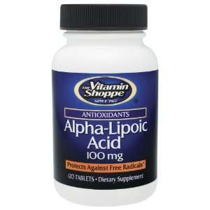 Vitamin Shoppe   Alpha Lipoic Acid, 100 mg, 120 tablets