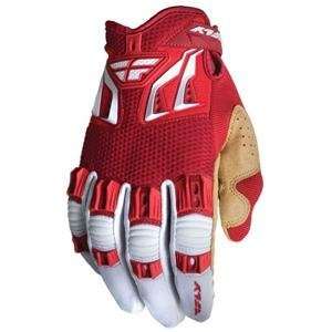  Fly Racing Kinetic Gloves   X Small/Red/White Automotive