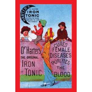  Dr. Harters Iron Tonic 28x42 Giclee on Canvas