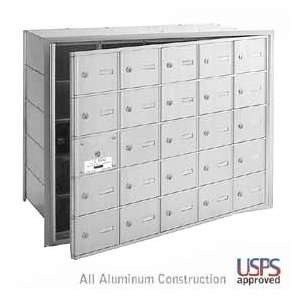 25 Door (24 usable) 4B+ Horizontal Mailbox   Aluminum   Front Loading