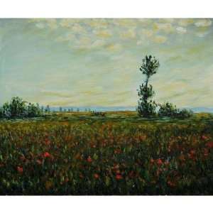 Art Reproduction Oil Painting   Monet Paintings The Fields of Poppies 