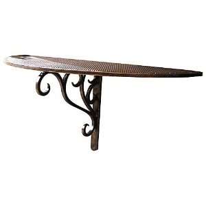  Iron Artistica Phoebe Demi Lune Wall Shelf