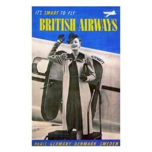  British Airways, 1938 Giclee Poster Print