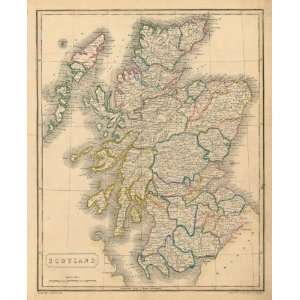  Arrowsmith 1836 Antique Map of Scotland