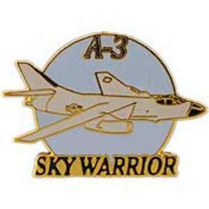  A 3 Skywarrior Airplane Pin 1 1/2 Arts, Crafts & Sewing