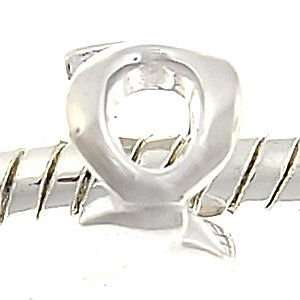  Q Letter Sterling Silver European Style Charm Bead