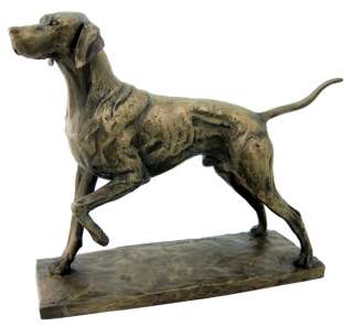 POINTER STATUE Hunting Gun Dog Sporting Figure Bronze  