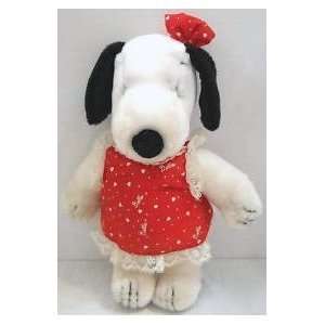   Snoopy Sister Belle 10 Plush in Red Valentine Dress Toys & Games