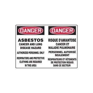 DANGER ASBESTOS CANCER AND LUNG DISEASE HAZARD AUTHORIZED 