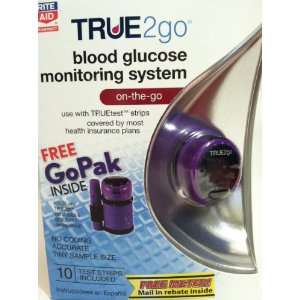  Rite Aid True2go Blood Glucose Monitoring System, 1 ea 