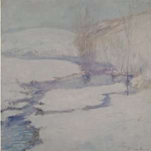   John Henry Twachtman   24 x 24 inches   Winter Land