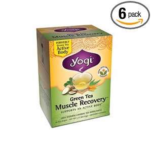 Yogi Green Tea Muscle Recovery, 16 Count Grocery & Gourmet Food