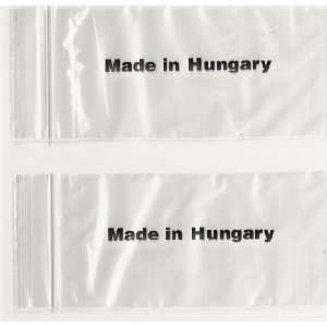 200 Pez Clear Bags   MADE IN HUNGARY Protection Clear Polyethylene Zip 