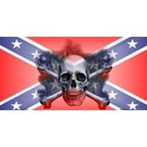 Confederate Skull License Plates Blanks for Customizing Plate Tag Tags 