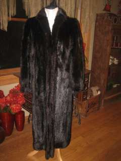 XSmall Small Black Mink Fur Jacket Coat #277s  