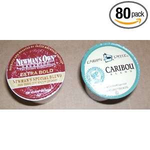 Cup Coffee Caribou, Newmans Own, Variety Assortment Pack for Keurig 