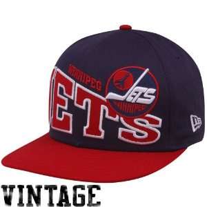   Era Winnipeg Jets Navy Blue Red Stoked 9FIFTY Snapback Adjustable Hat