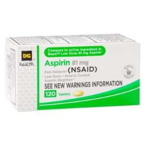  DG Health Aspirin   Low Dose Tablets, 120 ct Health 