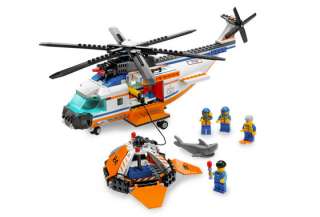 Lego 7738 Coast Guard Helicopter & Life Raft (2008) MINT CONDITION 