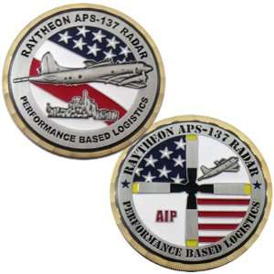  Raytheon APS 137 Radar Challenge Coin 