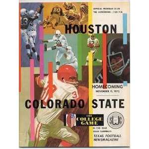  1972 Universty of Houston v Colorado State Football 