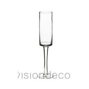  The Vodka Liquor Shaped Style Clear Glass Medium Vase 