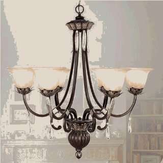 Unique Design 8146 40 Orleans Chandelier  Hand Rubbed Bronze with 