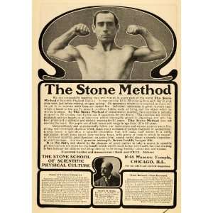   Stone Method Chicago Health Muscle   Original Print Ad