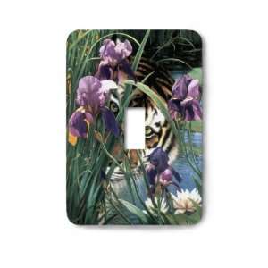  Tiger Flower Decorative Steel Switchplate Cover