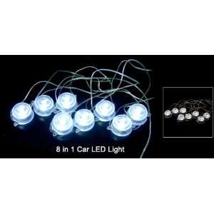   Round Car Underbody Undercar White LED Lights Decoration Automotive