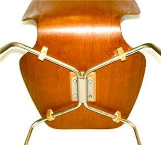 1950s FORA CITY Ant Chair Set/4 Mid Century Mod Danish IVERSEN Molded 