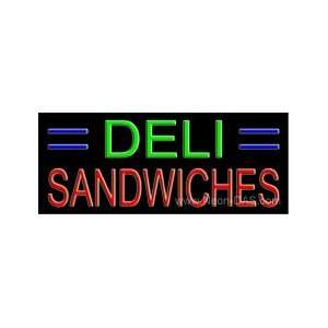  Deli Sandwiches Outdoor Neon Sign 13 x 32 Sports 