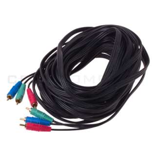 30FT 3 RCA Component RGB Video Cable Wire YPbPr 3 RCA M M Camera HDTV 