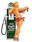 Gas Pump Vintage Style Pinup Waterslide Decal S280