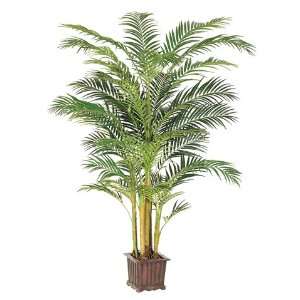 Areca Palm Tree in Wood Container Green (Pack of 2)