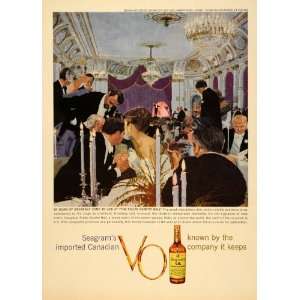  1950 Ad Seagram Canadian VO Rialto Charity Ball N Y 