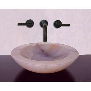 Bathroom Vessel Sink by Terra Acqua   Formosa Small in Green Onyx Type 