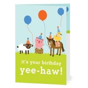  Birthday Greeting Cards   Barnyard Birthday By Night Owl 