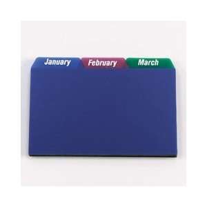  ESS73148   4 x 6 Monthly (January December) Poly Card 