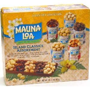 Mauna Loa Island Classics Macadamia Nut Assortment 6 Can Gift Set