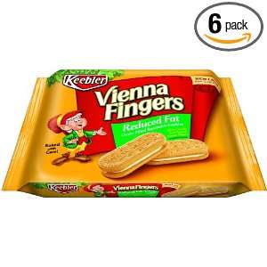 Keebler Vienna Fingers Reduced Fat Cookies, 14.2 count (Pack of 6 
