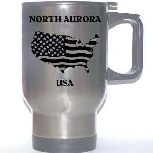  US Flag   North Aurora, Colorado (CO) Stainless Steel Mug 