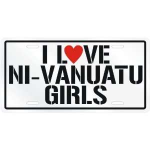   NI VANUATU GIRLS  VANUATULICENSE PLATE SIGN COUNTRY