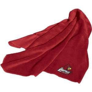  BSS   Louisville Cardinals NCAA Fleece Throw Blanket 