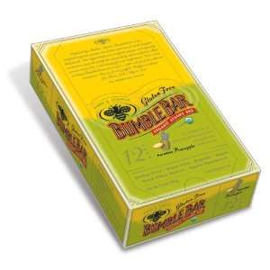 BumbleBar Organic Energy Paradise Pineapple, 1.4 Ounce Bars (Pack of 
